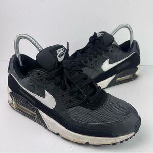 Nike Air Max 90 Black White Iron Grey Sneakers Shoes CN8490-002 Men's 9